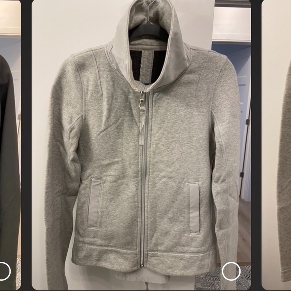 Lululemon Light Grey Vest with Zip Back - Picture 4 of 7